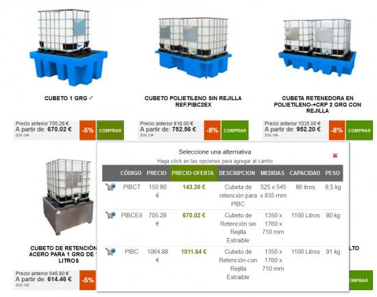 Imagen 1 ¿Como ver los todos los precios de las diferentes variantes dentro del mismo producto?